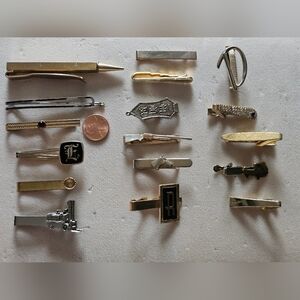 VINTAGE! Gold and Silver Tie Clip Collection///PLEASE READ DESCRIPTION!!!